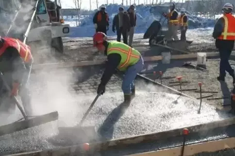 Betónovanie v zime Betónovanie v zime