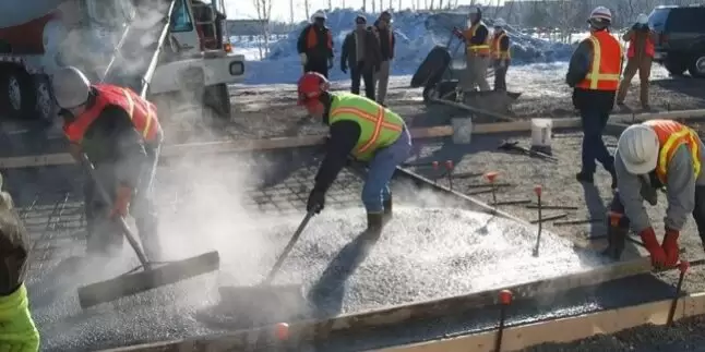 Betónovanie v zime Betónovanie v zime